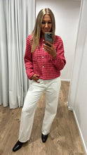 Load image into Gallery viewer, Drama The Label Seine Blazer - Pink Herringbone Hyde Boutique
