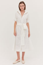 Load image into Gallery viewer, Cloth &amp; Co The Tailored Shirt Dress - White  Hyde Boutique   
