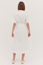 Load image into Gallery viewer, Cloth &amp; Co The Tailored Shirt Dress - White  Hyde Boutique   
