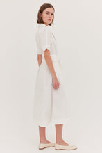 Load image into Gallery viewer, Cloth &amp; Co The Tailored Shirt Dress - White  Hyde Boutique   
