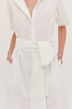 Load image into Gallery viewer, Cloth &amp; Co The Tailored Shirt Dress - White  Hyde Boutique   
