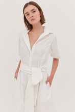 Load image into Gallery viewer, Cloth &amp; Co The Tailored Shirt Dress - White  Hyde Boutique   
