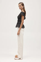 Load image into Gallery viewer, Marle Aida Top - Black Stripe Hyde Boutique
