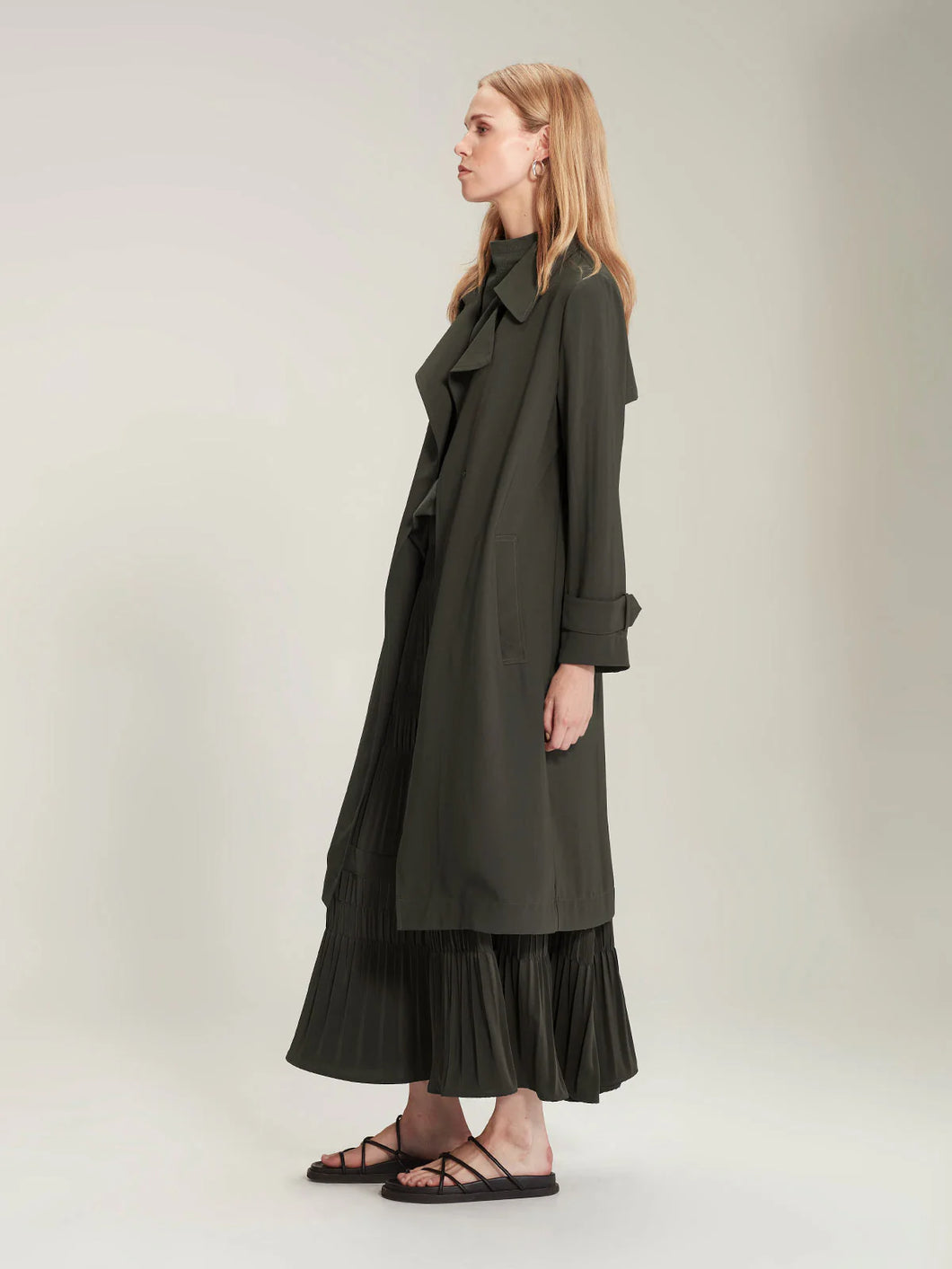 Sills Alba Trench - Khaki coat Sills   