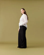 Load image into Gallery viewer, Ruby Caper Tuxedo Shirt - White Hyde Boutique
