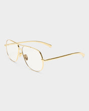 Load image into Gallery viewer, Luv Lou The Carter Blue Light Glasses - Gold Eyewear Luv Lou
