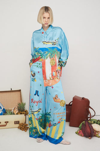 Alemais All Aboard Pant - Sky Blue PRE-ORDER  Hyde Boutique   