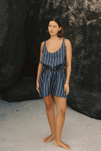 Load image into Gallery viewer, Commonplace Palermo Low Back Dress - Navy/White Stripe Hyde Boutique
