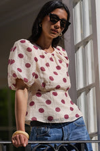 Load image into Gallery viewer, Stories Be Told Finali Short Sleeve Top - Cream Wine Arriving This Week
