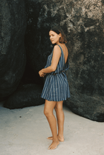 Load image into Gallery viewer, Commonplace Palermo Low Back Dress - Navy/White Stripe Hyde Boutique
