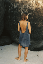 Load image into Gallery viewer, Commonplace Palermo Low Back Dress - Navy/White Stripe Hyde Boutique
