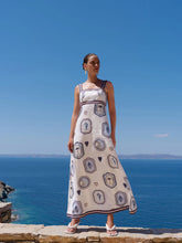 Load image into Gallery viewer, Kivari Alessia Maxi Dress - Cream Navy Hyde Boutique
