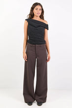 Load image into Gallery viewer, Stories Be Told Fierce Low Rise Stretch Wide Leg - Chocolate
