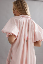 Load image into Gallery viewer, Caitlin Crisp Horizon Shirt Dress - Blooming Bud
