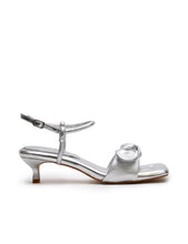 Load image into Gallery viewer, La Tribe Bow Kitten Heel - Silver  Hyde Boutique   
