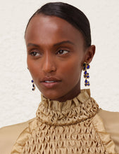 Load image into Gallery viewer, Zimmermann Bloom Large Dangles - Gold/Blue Hyde Boutique
