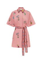 Load image into Gallery viewer, Alémais Timmy Embroidered Mini Dress - Pink  Hyde Boutique   
