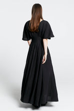 Load image into Gallery viewer, Karen Walker Florence Dress - Black Linen  Hyde Boutique   
