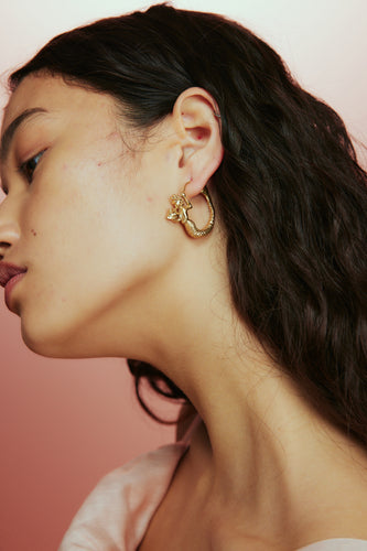 Alemais Encanto Merman Hoop Earrings - Gold  Hyde Boutique   