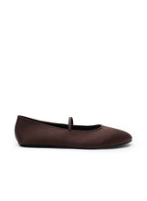 Load image into Gallery viewer, La Tribe Lea Ballet Flat - Brown Satin  Hyde Boutique   
