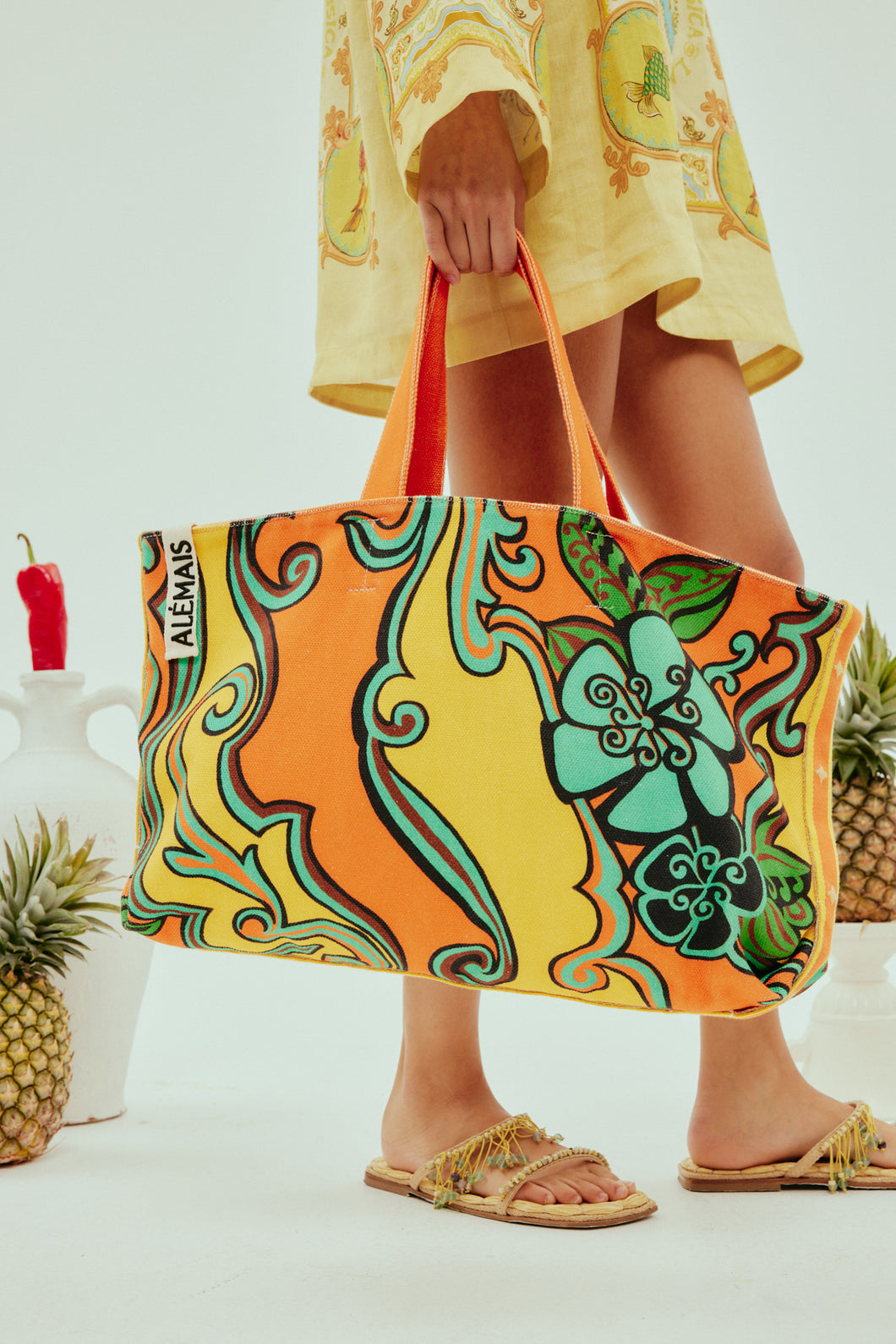 Alémais Flame Beach Tote - Multi  Hyde Boutique   