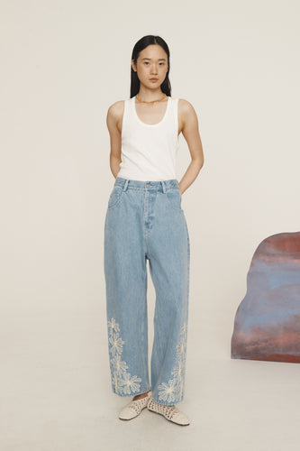 Alémais Charlene Denim Jean - Light Wash | PRE ORDER End Of March Hyde Boutique