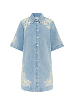 Load image into Gallery viewer, Alémais Charlene Denim Mini Dress - Light Wash | PRE ORDER Hyde Boutique
