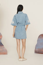 Load image into Gallery viewer, Alémais Charlene Denim Mini Dress - Light Wash | PRE ORDER Hyde Boutique
