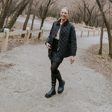 Load image into Gallery viewer, Moke Daisy Quilted Jacket - Black
