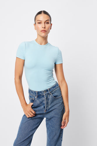 Mossman Bowery Top - Mist Blue  Hyde Boutique   