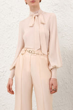 Load image into Gallery viewer, Zimmermann Pussybow Sweater - Chalk Hyde Boutique
