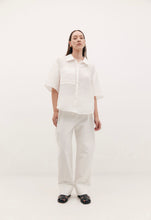Load image into Gallery viewer, Harris Tapper Brixton Shirt - Ivory Silk Suiting  Hyde Boutique   
