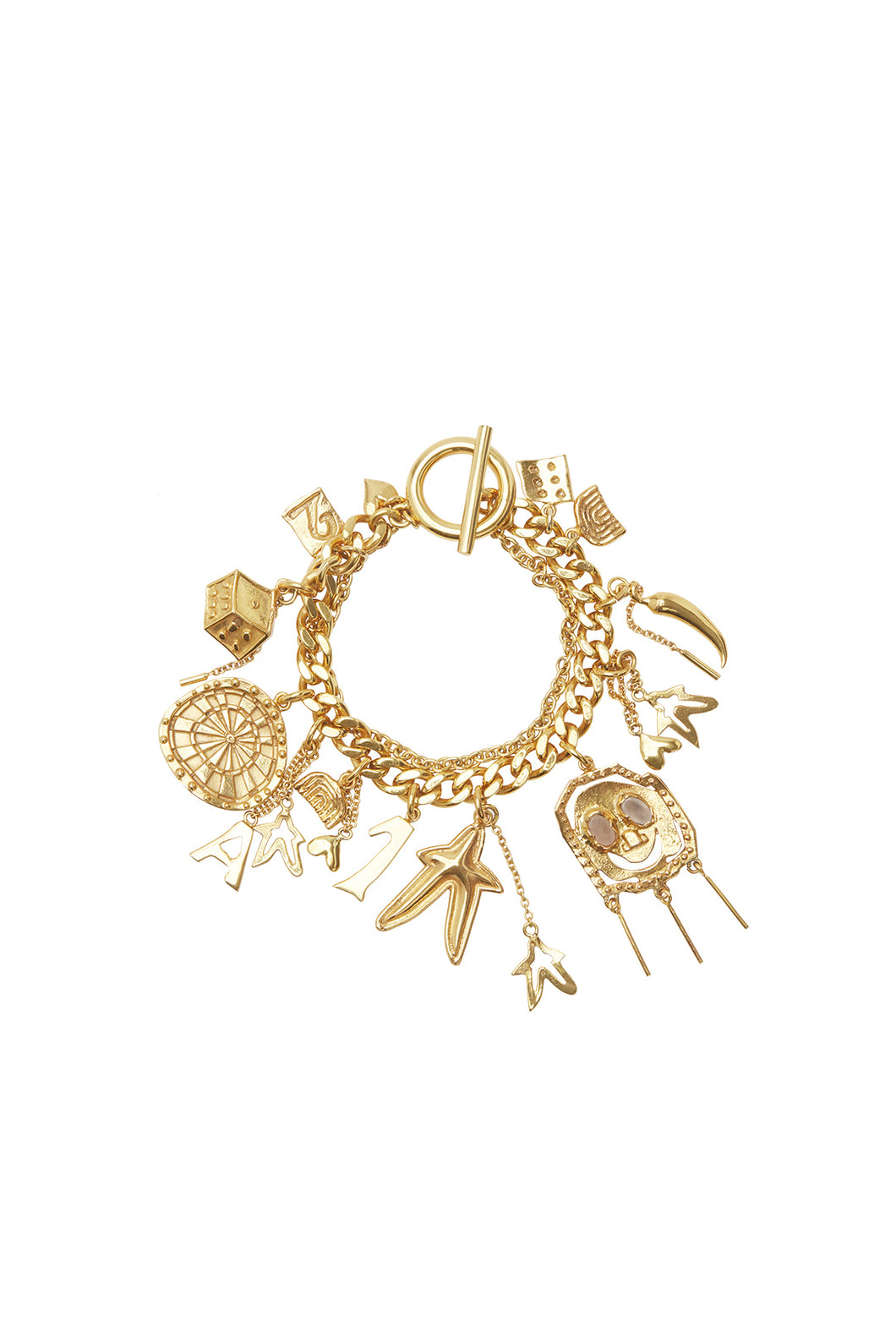 Alémais High Roller Charm Bracelet - Gold  Hyde Boutique   