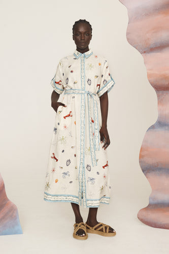 Alémais Sandy Embroidered Shirtdress - Multi | PRE ORDER End Of Feb Hyde Boutique