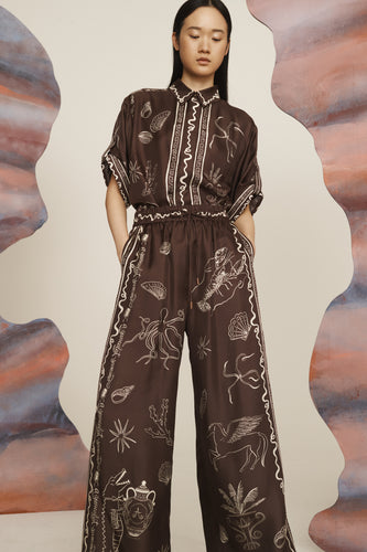 Alémais Sammy Silk Pant - Multi | PRE ORDER End Of Jan Hyde Boutique