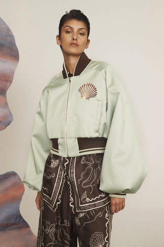 Alémais Opal Mint Bomber Jacket - Mint | PRE ORDER End Of Feb Hyde Boutique