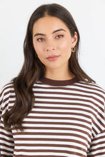 Load image into Gallery viewer, Stories Be Told Unite Stripe Long Sleeve - Chocolate Arriving Friday
