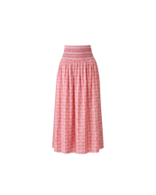 Load image into Gallery viewer, Ruby Anastasia Skirt - Red Aqua Tartan
