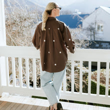 Load image into Gallery viewer, Moke Amber Women's Oversized Shirt - Choc Spot
