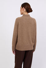 Load image into Gallery viewer, Marlow Cashmere Funnel Neck - Nutmeg Hyde Boutique
