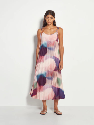 Juliette Hogan Trapeze Dress - Prism Illuminate Crepe  Hyde Boutique   