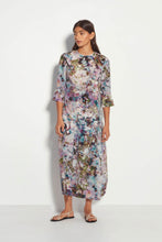 Load image into Gallery viewer, Juliette Hogan Rosie Dress - Azure Blossom Silk  Mrs Hyde Boutique   
