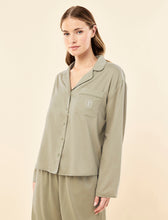 Load image into Gallery viewer, Papinelle x Karen Walker Runaway Girl Crop PJ - Sage
