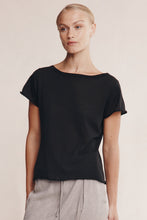 Load image into Gallery viewer, Marle Lill Knit Tee - Black Hyde Boutique
