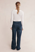 Load image into Gallery viewer, Marle Belted Wide Leg Jean - Dark Wash 01 Hyde Boutique
