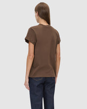 Load image into Gallery viewer, Camilla and Marc Maren Logo Roll Sleeve Tee - Chocolate
