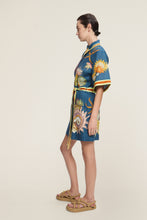 Load image into Gallery viewer, Alémais Dorian Linen Mini Dress - Navy | PRE ORDER End Of Feb Hyde Boutique
