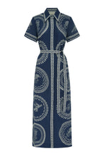 Load image into Gallery viewer, Alémais Oceane Linen Shirtdress - Navy | PRE ORDER End Of Feb Hyde Boutique
