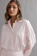 Load image into Gallery viewer, Caitlin Crisp Lou Shirt - Pink/White Stripe Hyde Boutique
