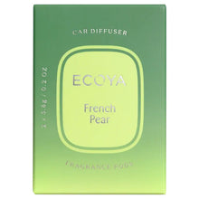 Load image into Gallery viewer, Ecoya Car Diffuser French Pear Refill 2 Pack Home &amp; Living > Home &amp; Living > Home Fragrance > Car &amp; Air Fresheners > Car Diffuser Refills > Ecoya Ecoya
